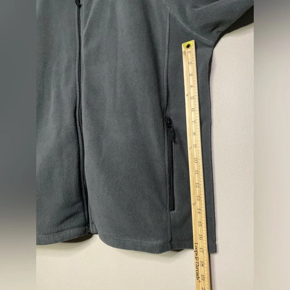 Clique xxxl 3xl fleece jacket zip up with collar men grey casual comfort - Picture 6 of 8
